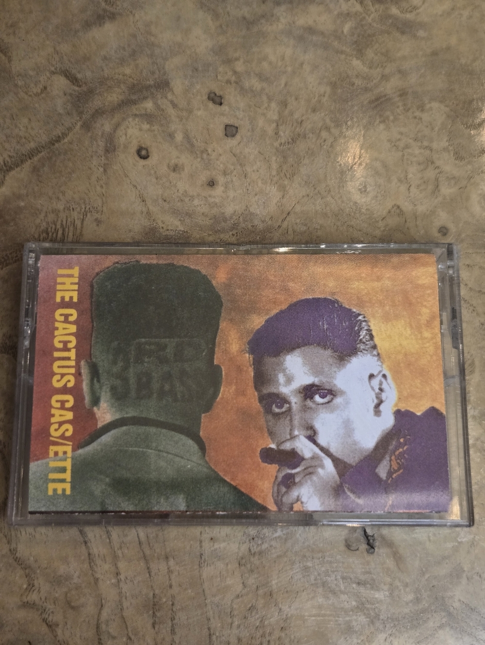 Columbia Clear Cassette Tape with Black and Green Insert
